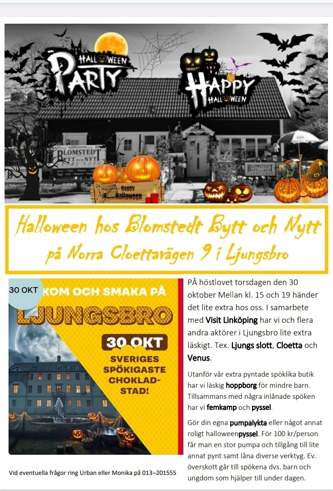 Halloween i Ljungsbro Affisch I PDF