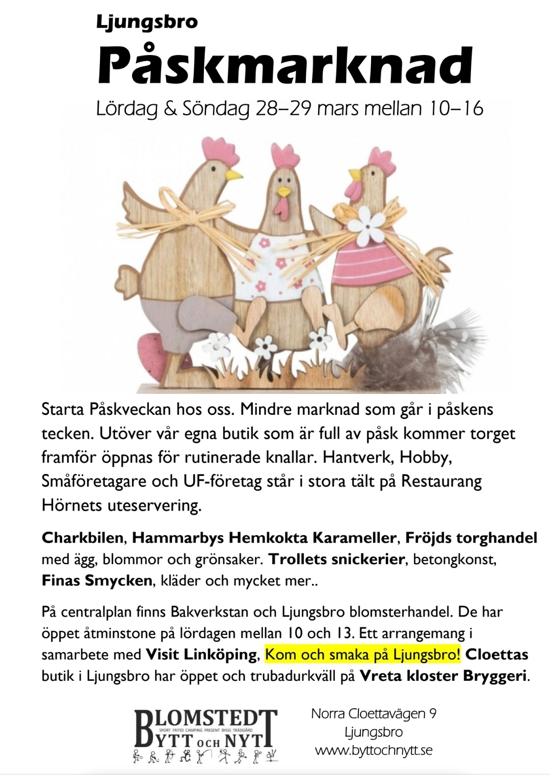 Påskmarknad i Ljungsbro